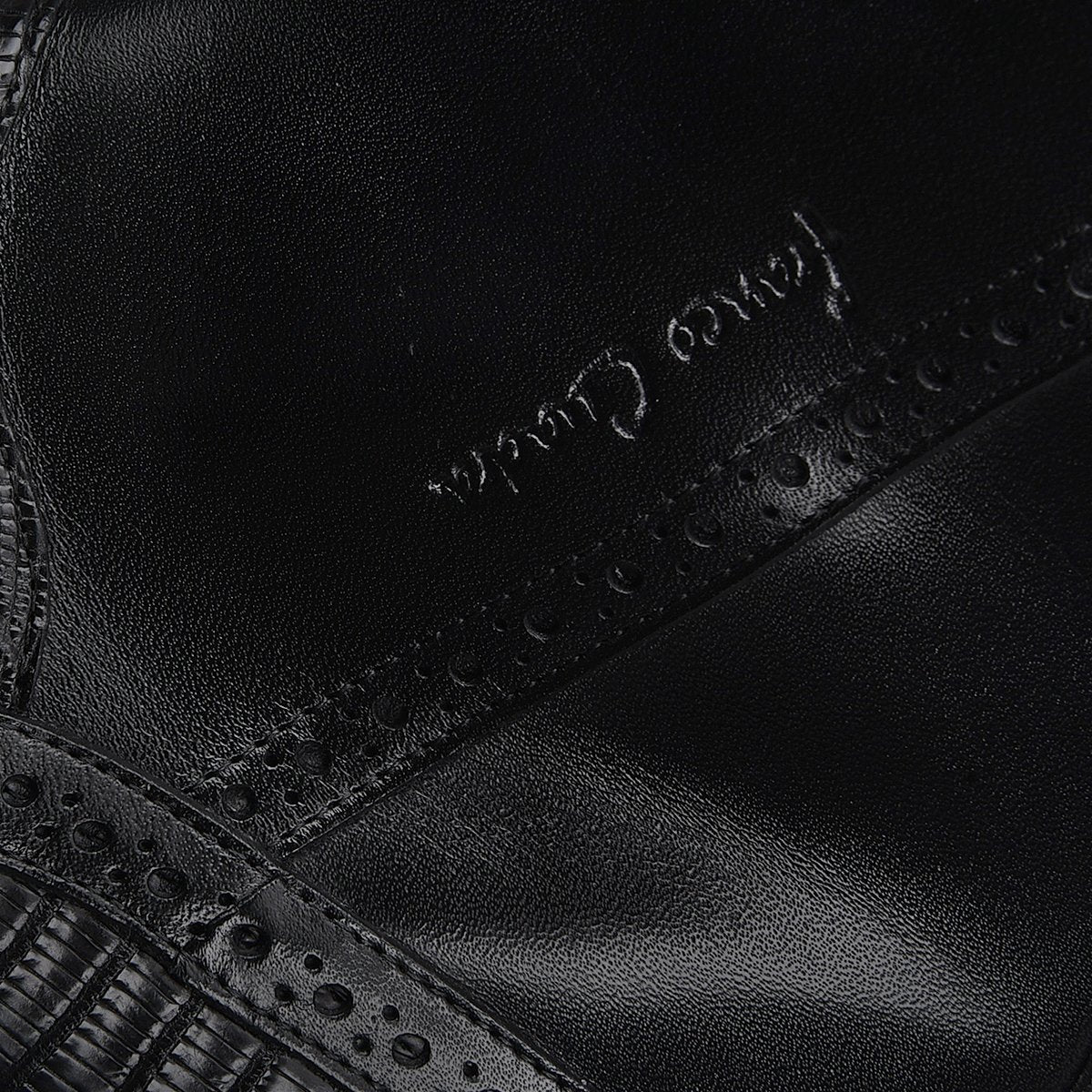 Bota de vestir en piel genuina de lizard.