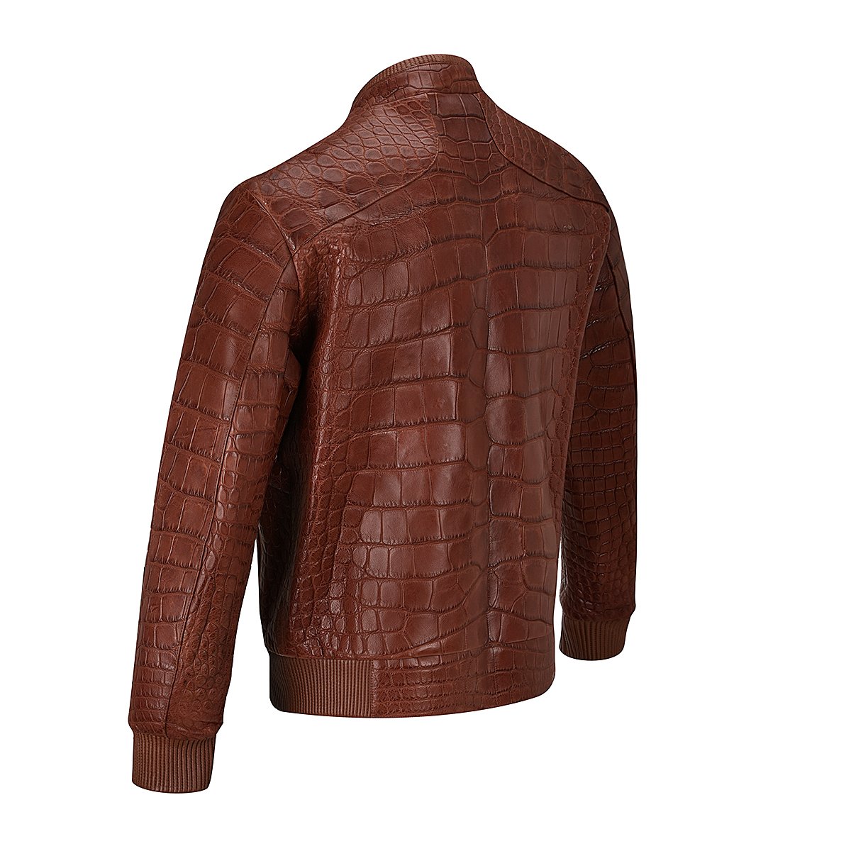 Chamarra Full Exotic En Piel Genuina De Alligator.