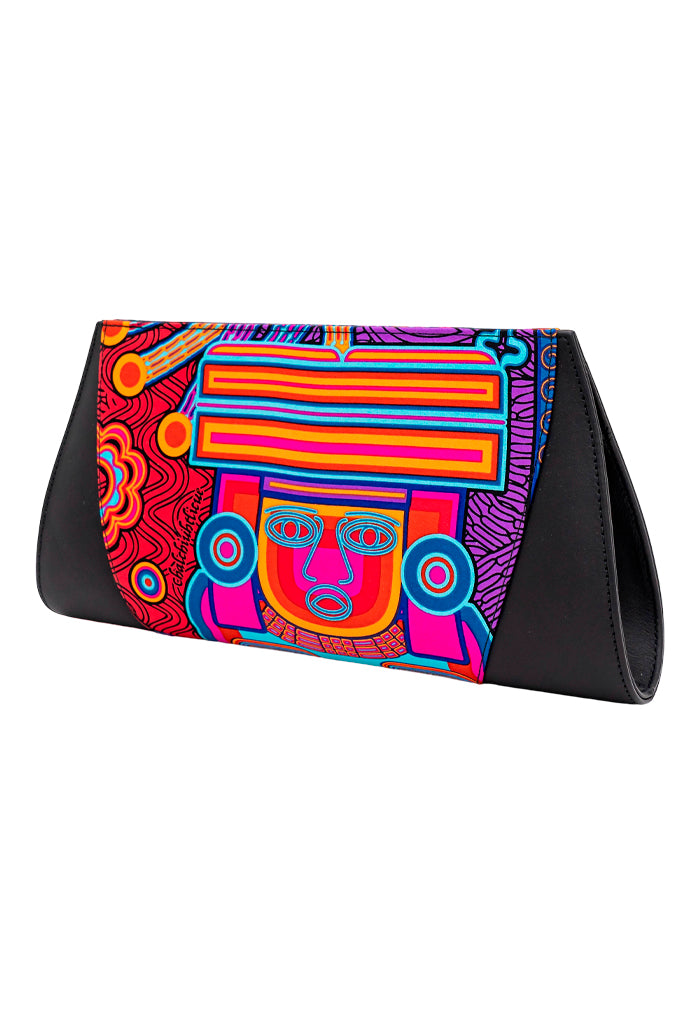 Bolsa Sen Negro Diosas Mexicas Morado