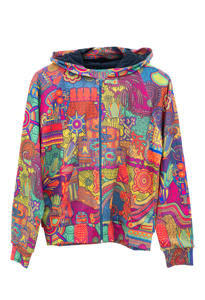 Sudadera X��chitl Mujer Diosas Mexicas Amarillo