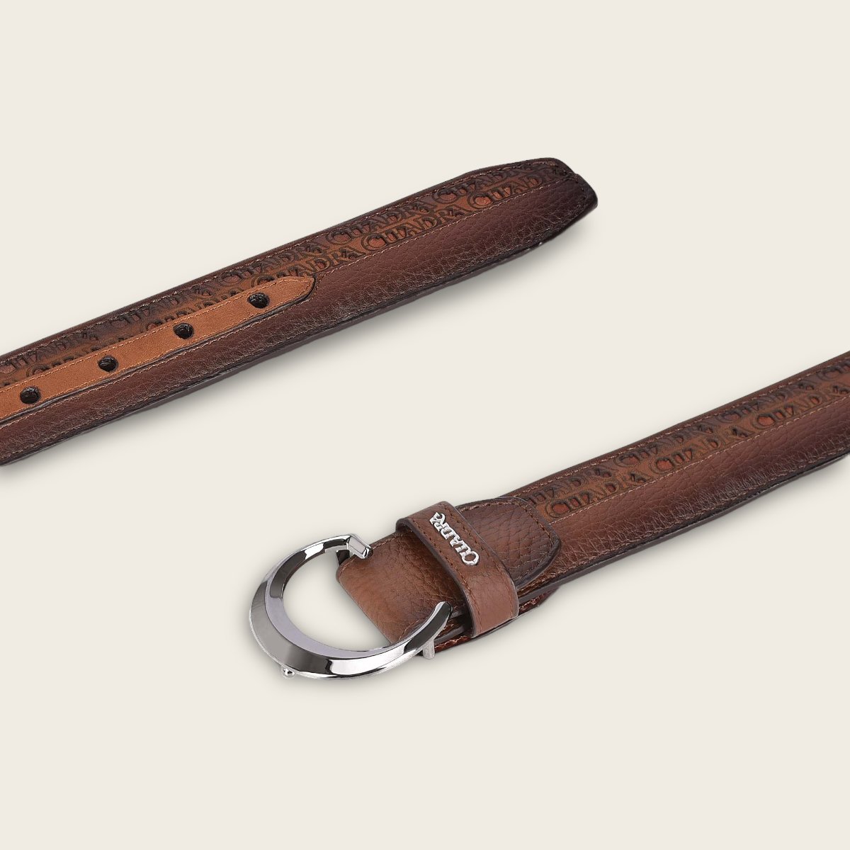 Cinturón de piel para caballero