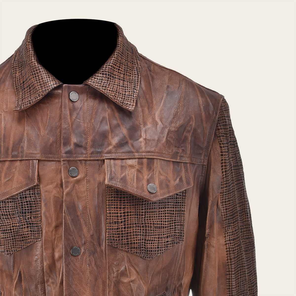 Chamarra En Piel Genuina De Ovino