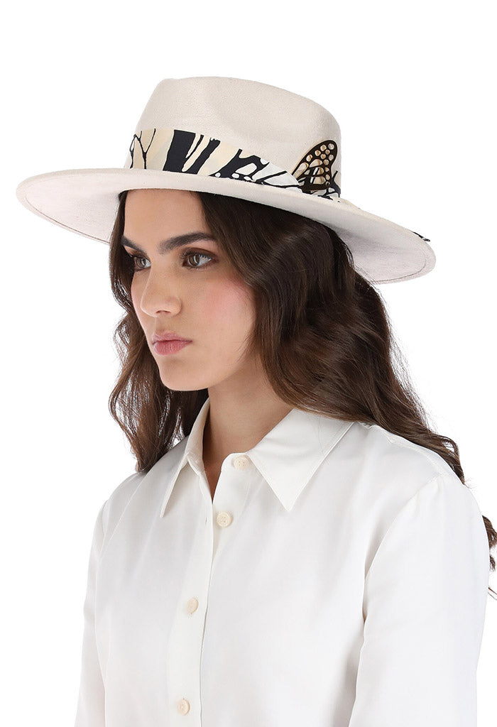 Sombrero Cehuallotl Hueso Mariposa Macro Hueso