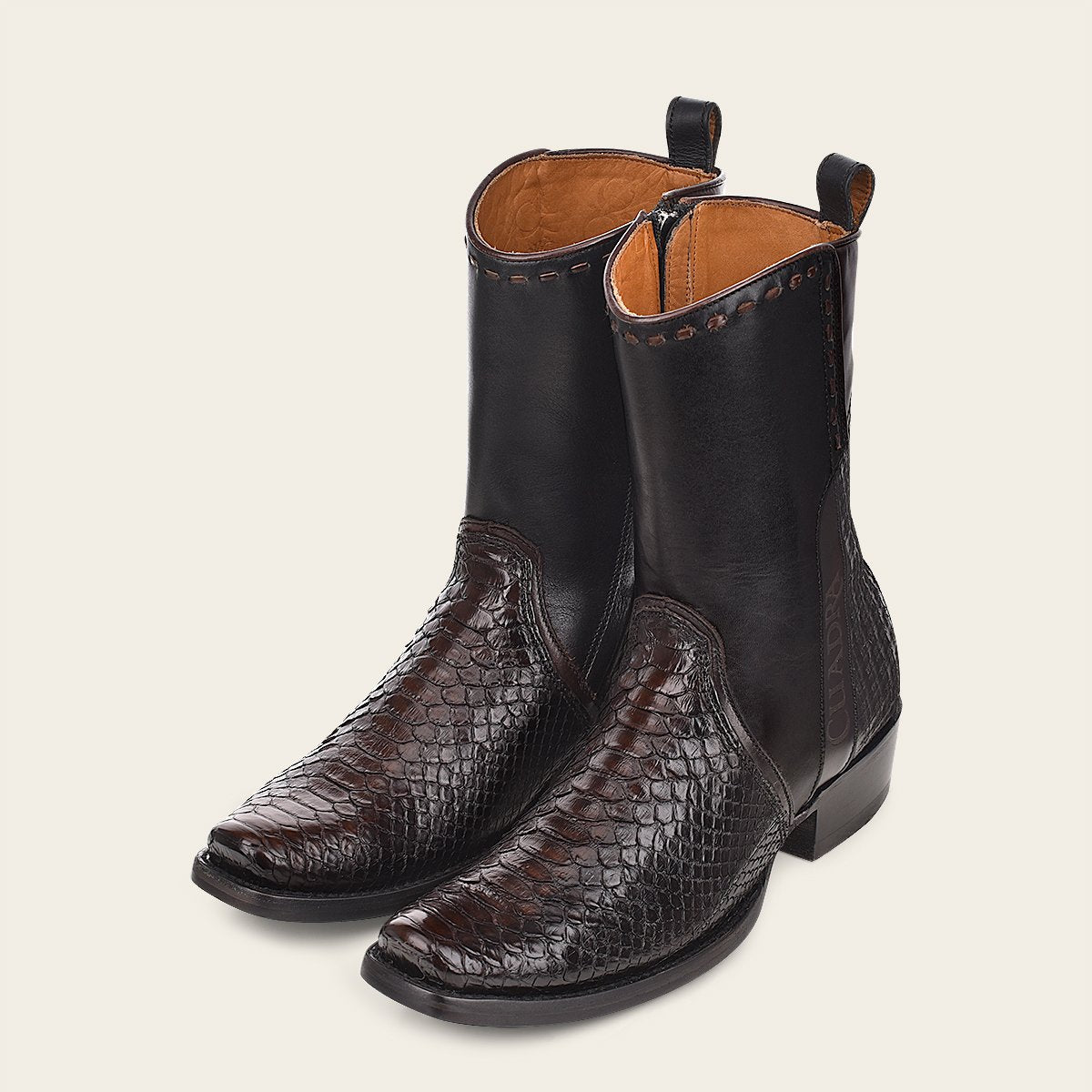 Bota de pitón para caballero