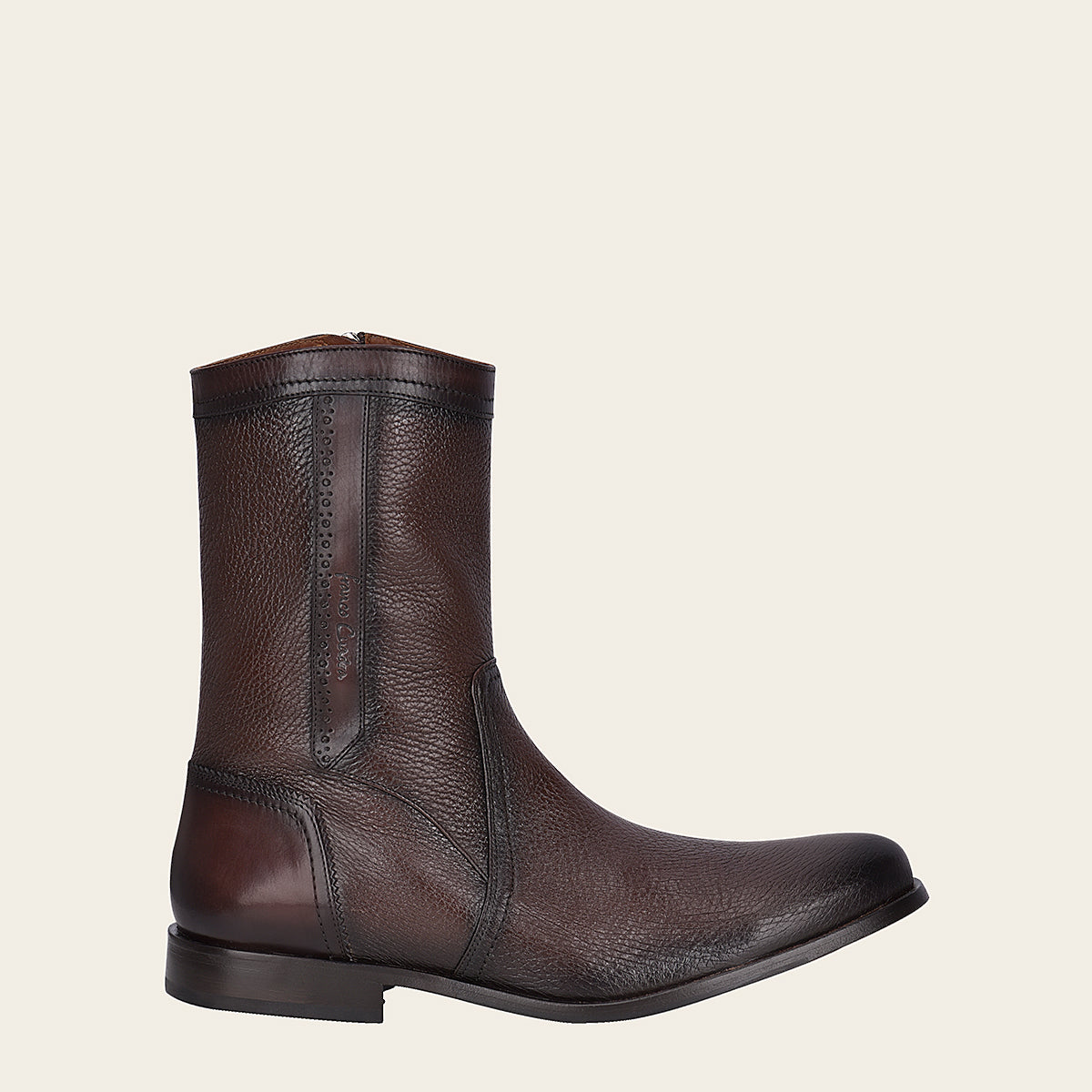 Bota para caballero en piel genuina de venado