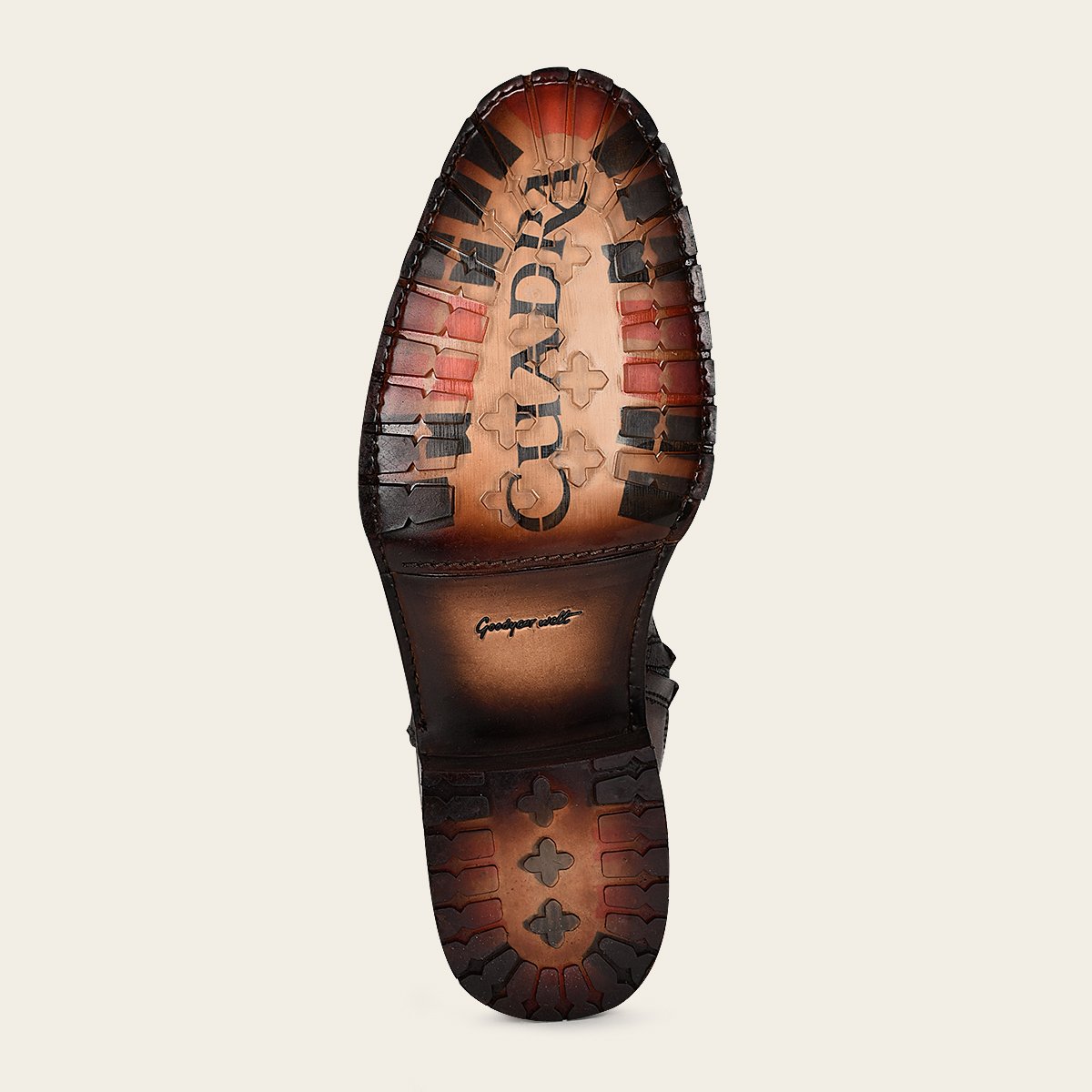 Bota en piel genuina de lizard.