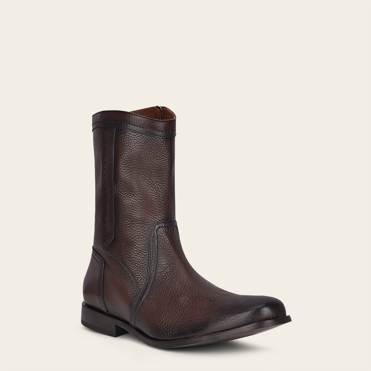 Bota para caballero en piel genuina de venado