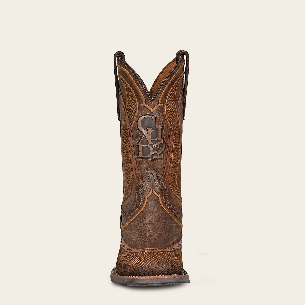 Bota rodeo en piel genuina.