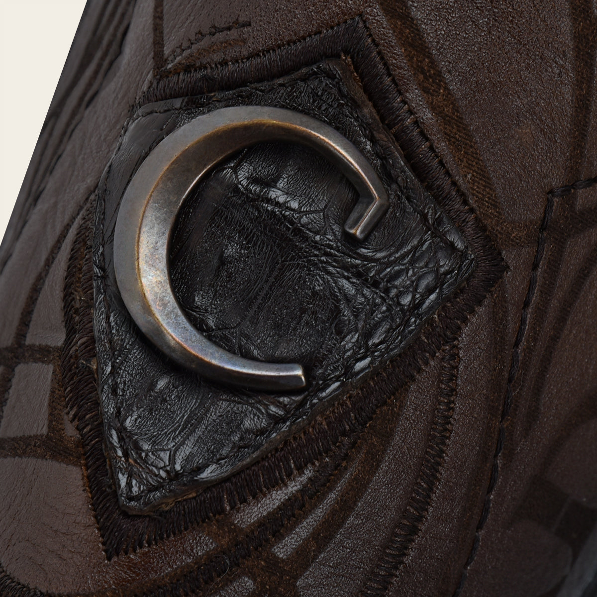 Bota rodeo en piel genuina de fuscus.