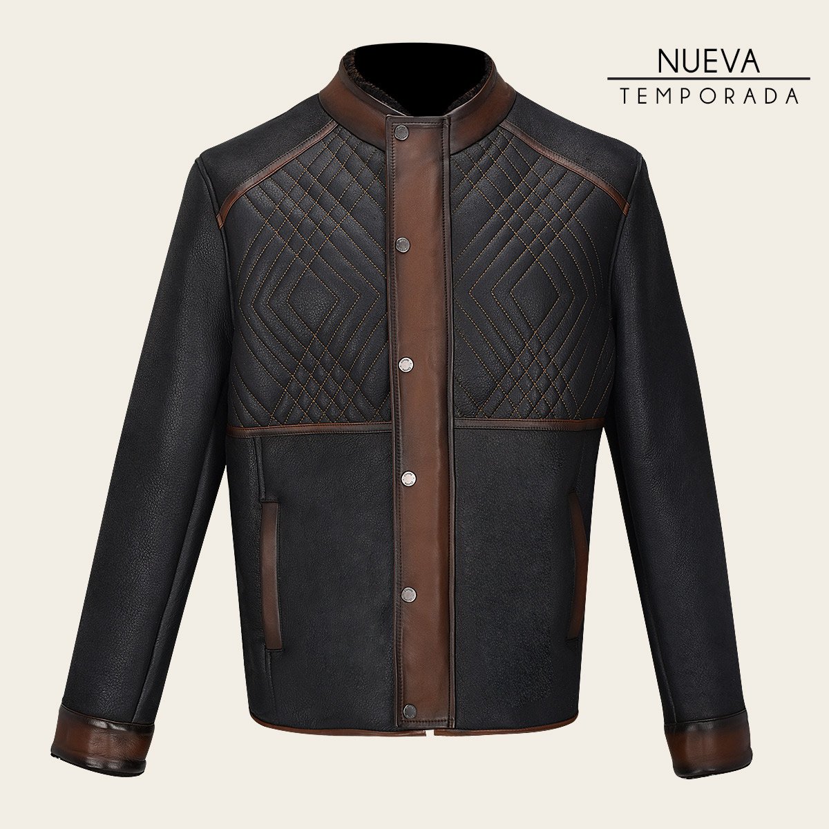 Chamarra En Piel Genuina.