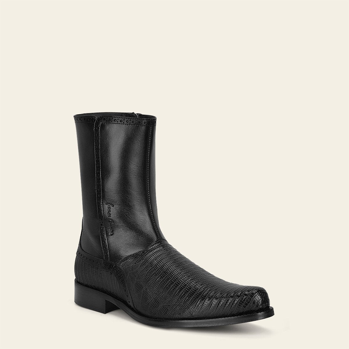 Bota de vestir en piel genuina de lizard.