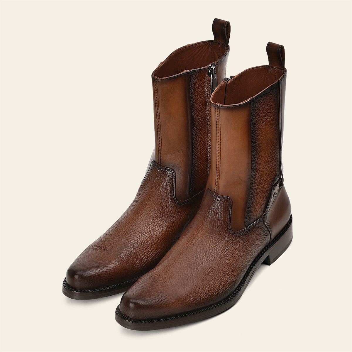 Bota en piel genuina de venado.