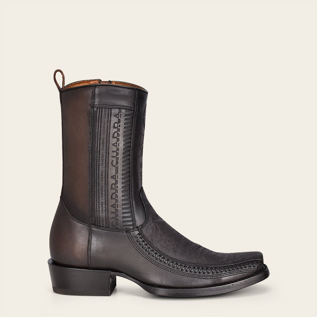 Bota en piel genuina de elefante.