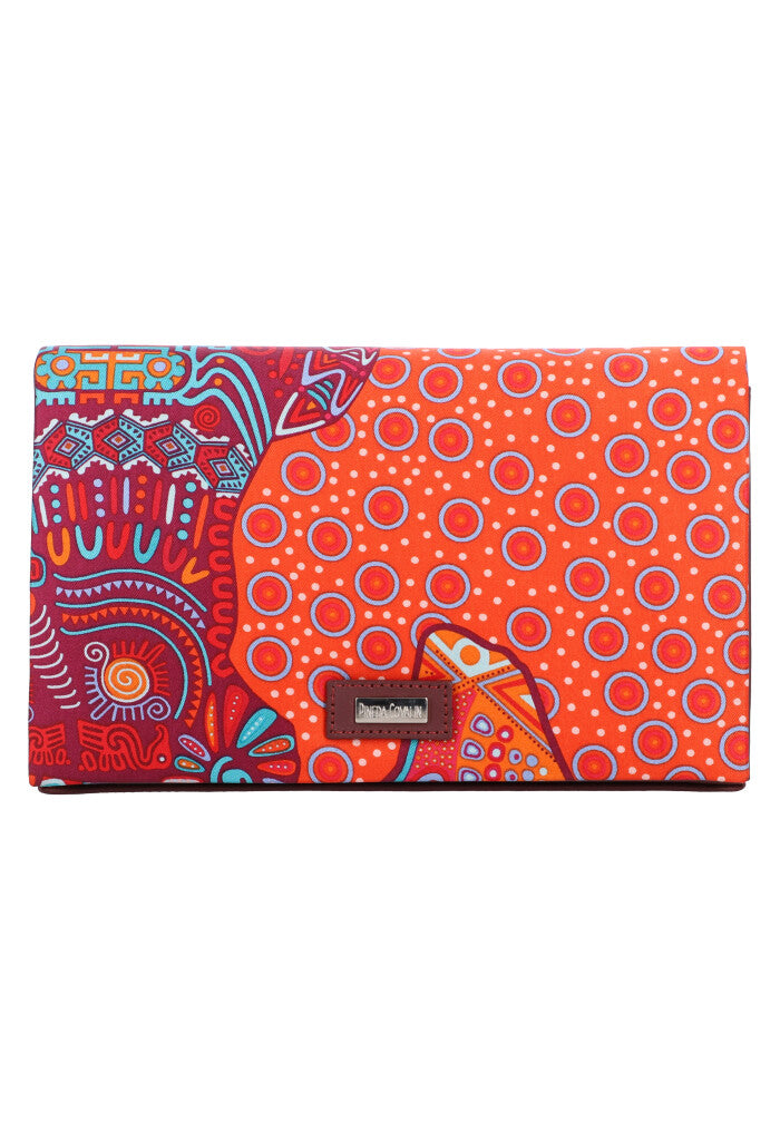 Bolsa Hook Cadena Vino D��a Muertos Mictl��n Rojo