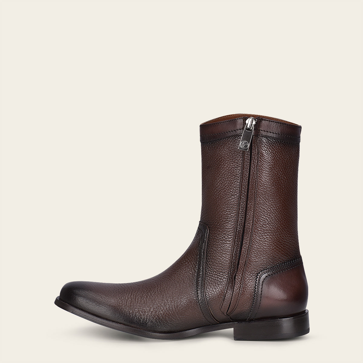 Bota para caballero en piel genuina de venado