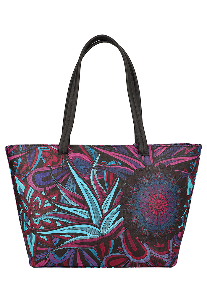 Tote K'iin Saffiano Santuario Cact��ceas P��rpura