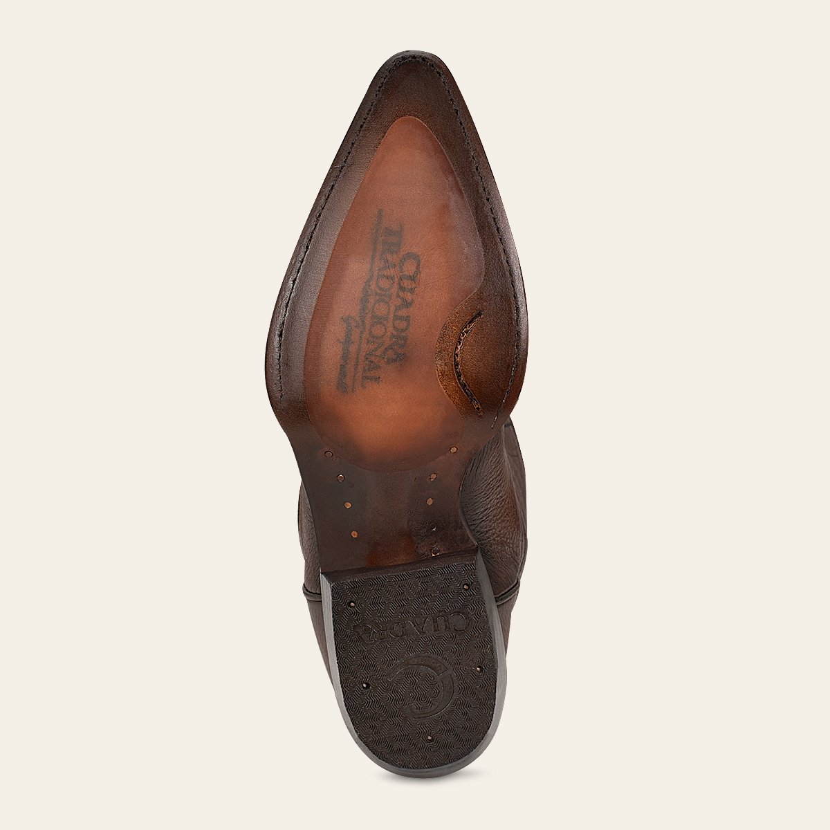 Bota vaquera en piel genuina de venado.