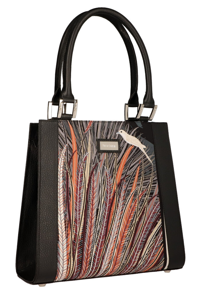 Bolsa Yaab Negro Arte Plumaria Negro