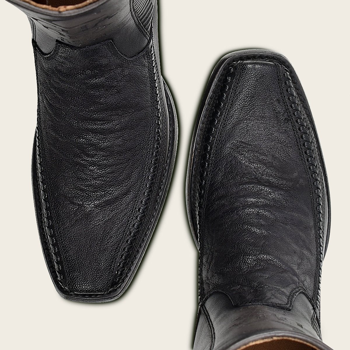 Bota en piel genuina de elefante.