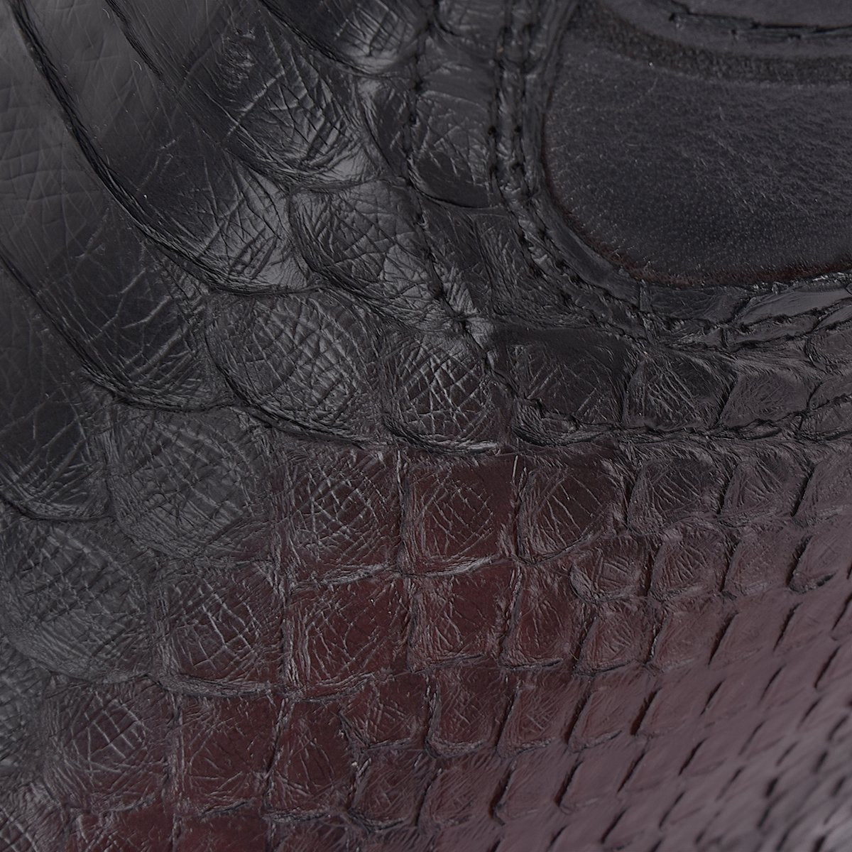 Bota rodeo en piel genuina de pitón .