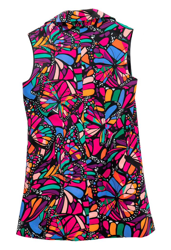 Chaleco Okuili Vuelo de Mariposa Negro