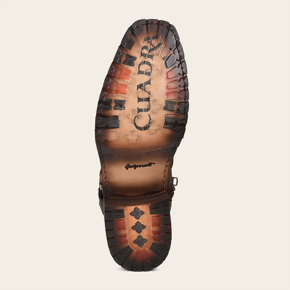 Botín urbano en piel de pitón .