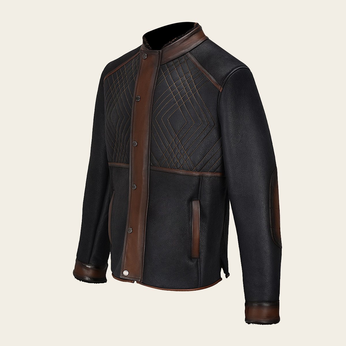 Chamarra En Piel Genuina.