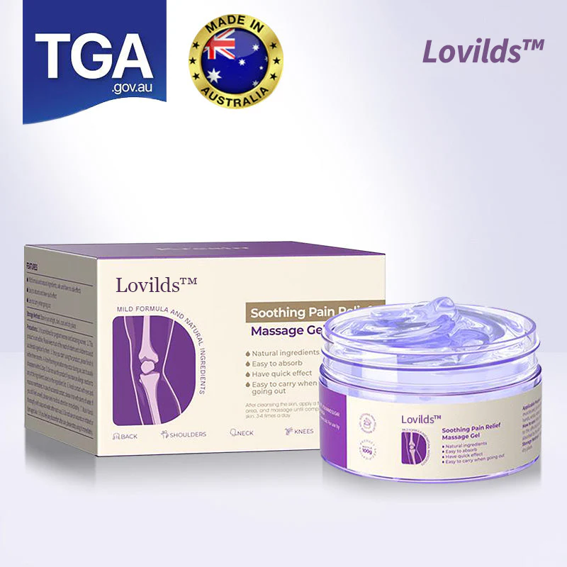 LOVILDS™ Turmeric & Emu Oil Arthritis Soothing Pain Relief Massage Gel 👨‍⚕️Australian Osteopathic Association （AOA）Approved