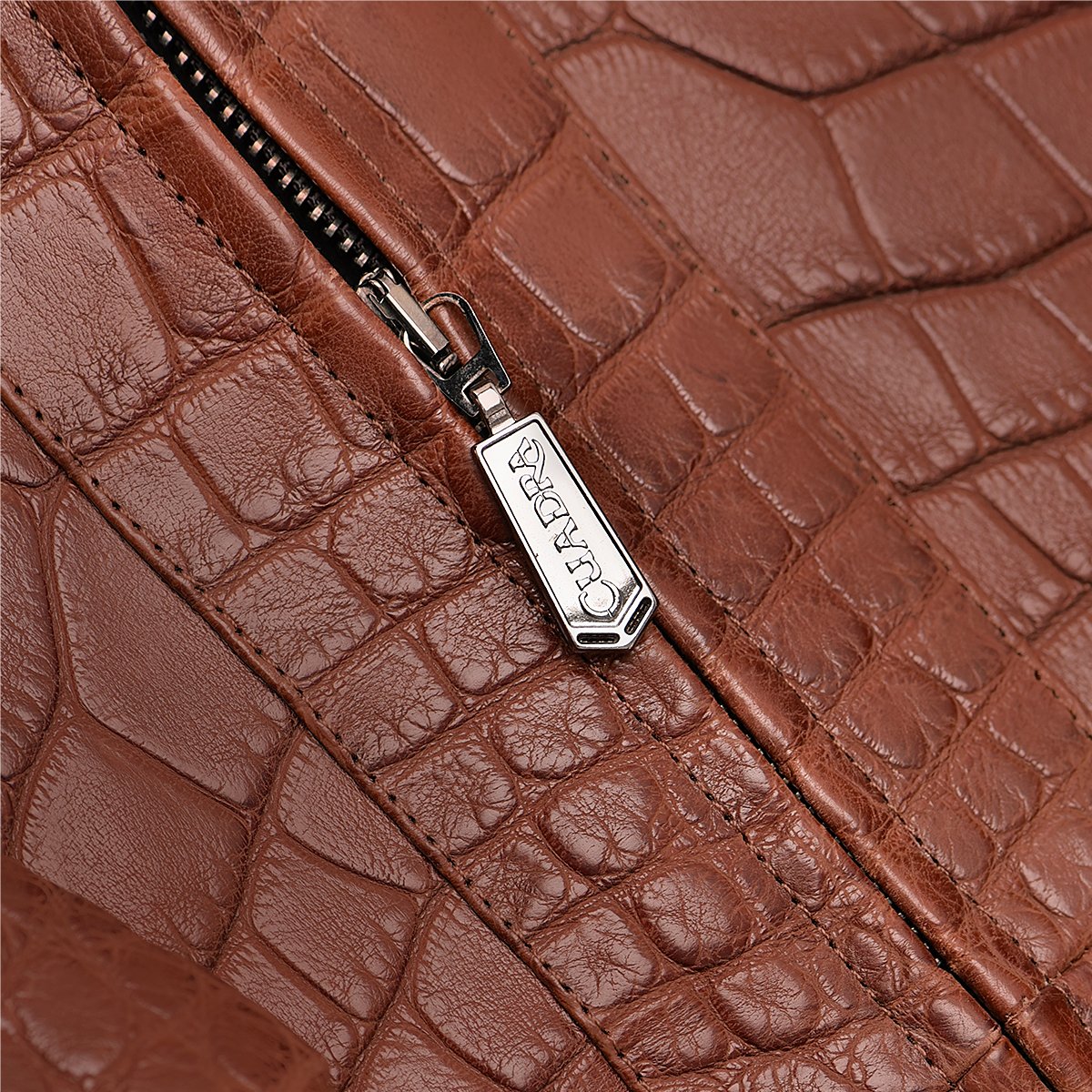 Chamarra Full Exotic En Piel Genuina De Alligator.