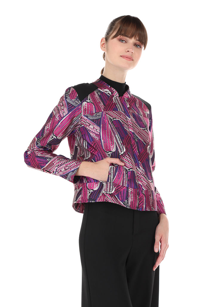 Chamarra Aak Mazorca Morado/Rosa