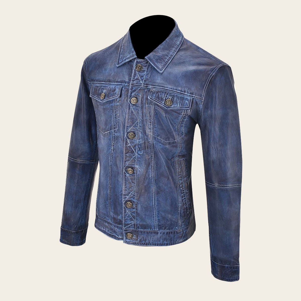 Chamarra Para Caballero En Piel Genuina.