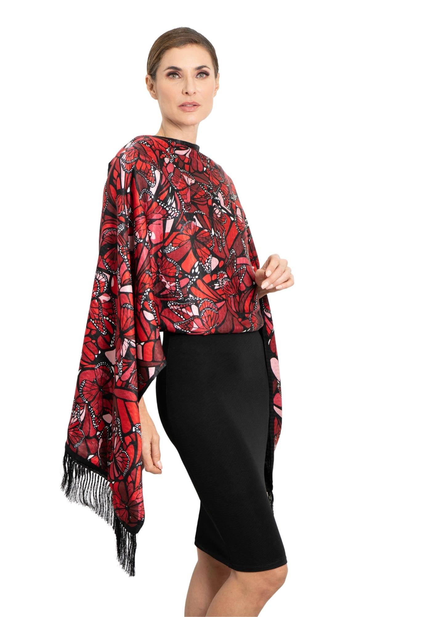 Chalina Con Terciopelo Vuelo de Mariposa Jqd