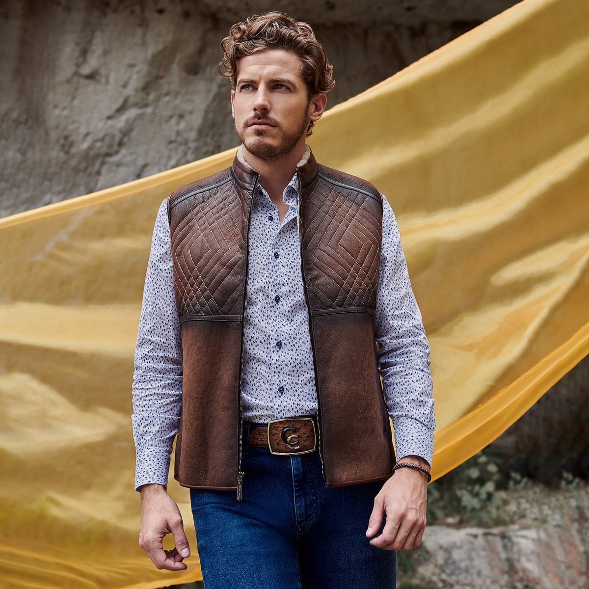 Chaleco Con Pelo Genuino De Ovino.