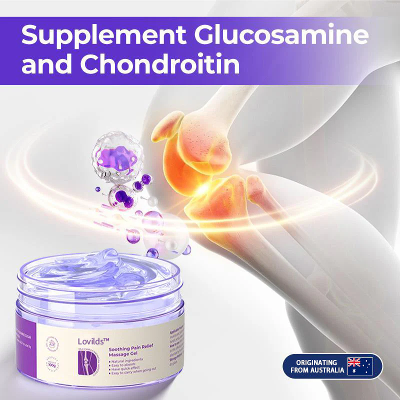 LOVILDS™ Turmeric & Emu Oil Arthritis Soothing Pain Relief Massage Gel 👨‍⚕️Australian Osteopathic Association （AOA）Approved