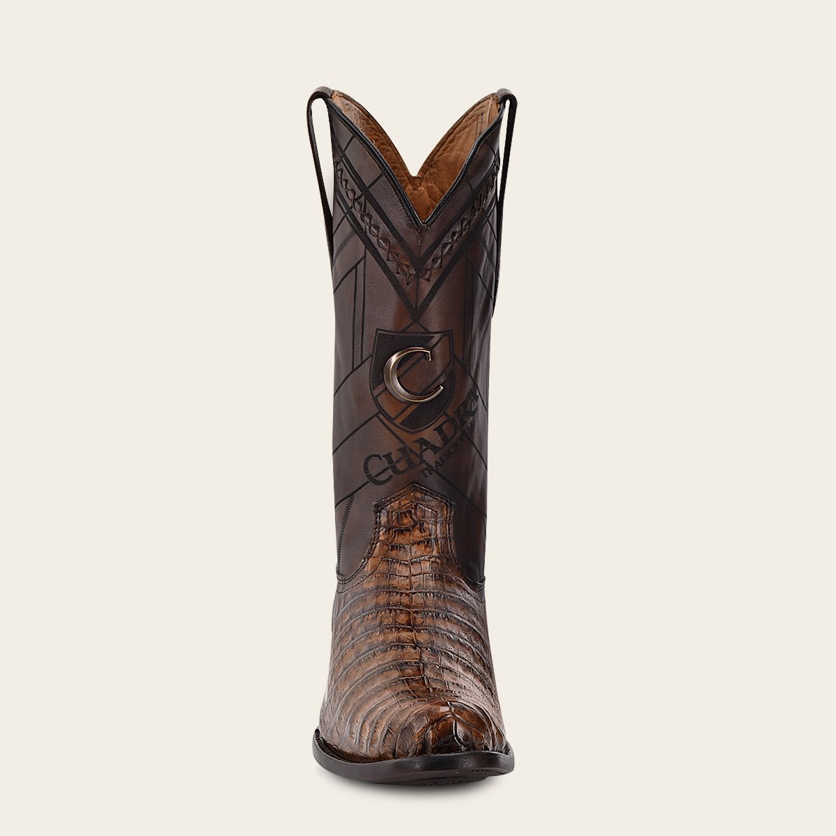 Bota en piel genuina de fuscus.