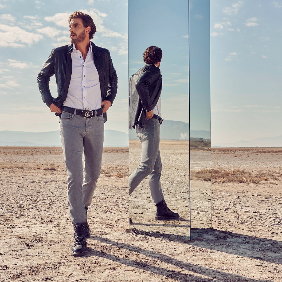 Botín urbano en piel de fuscus.