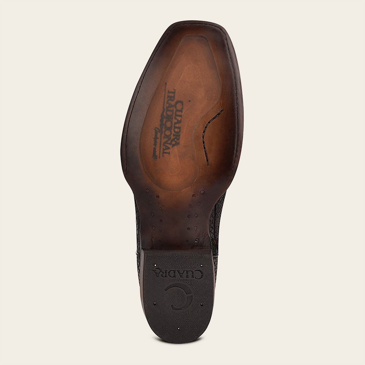 Bota vaquera en piel genuina de pitón