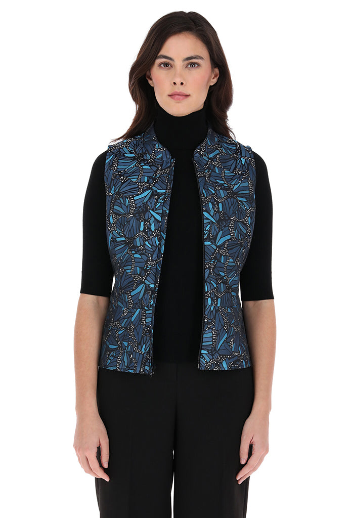 Chaleco Beritsi Mariposa Vitral Marino