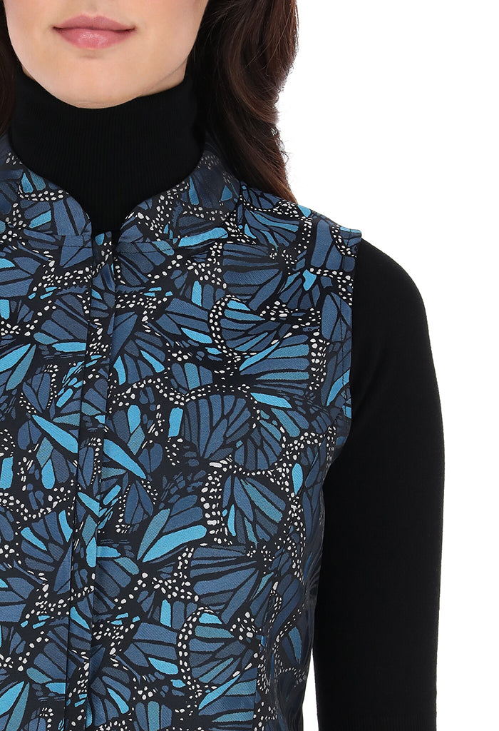 Chaleco Beritsi Mariposa Vitral Marino