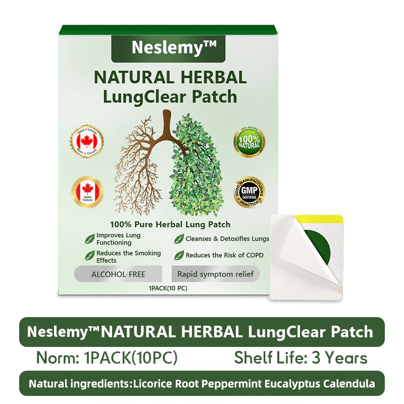 Official Store:  Neslemy™ 𝗡𝗔𝗧𝗨𝗥𝗔𝗟 𝗛𝗘𝗥𝗕𝗔𝗟 𝗟𝘂𝗻𝗴𝗖𝗹𝗲𝗮𝗿 𝗣𝗮𝘁𝗰𝗵 👨‍⚕️(FDA) clearance (Treatment of respiratory diseases such as cough, emphysema, asthma, chronic obstructive pulmonary disease, etc)🔥