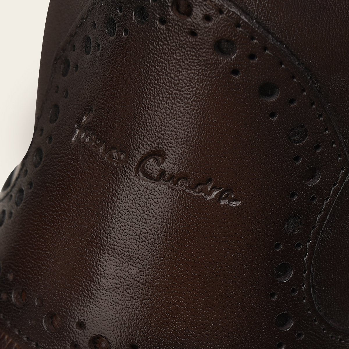 Bota de vestir en piel genuina de avestruz.