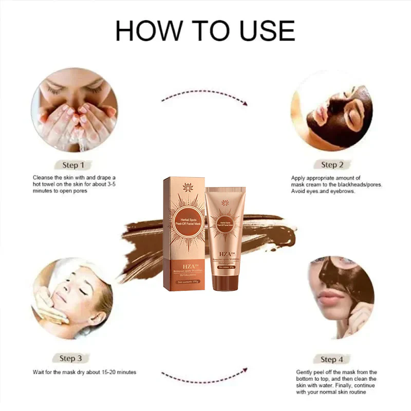 🔥[Official Brand Store] HZA™ Herbal Spots Peel-Off Facial Mask