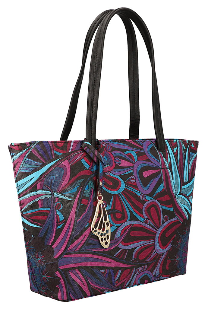 Tote K'iin Saffiano Santuario Cact��ceas P��rpura