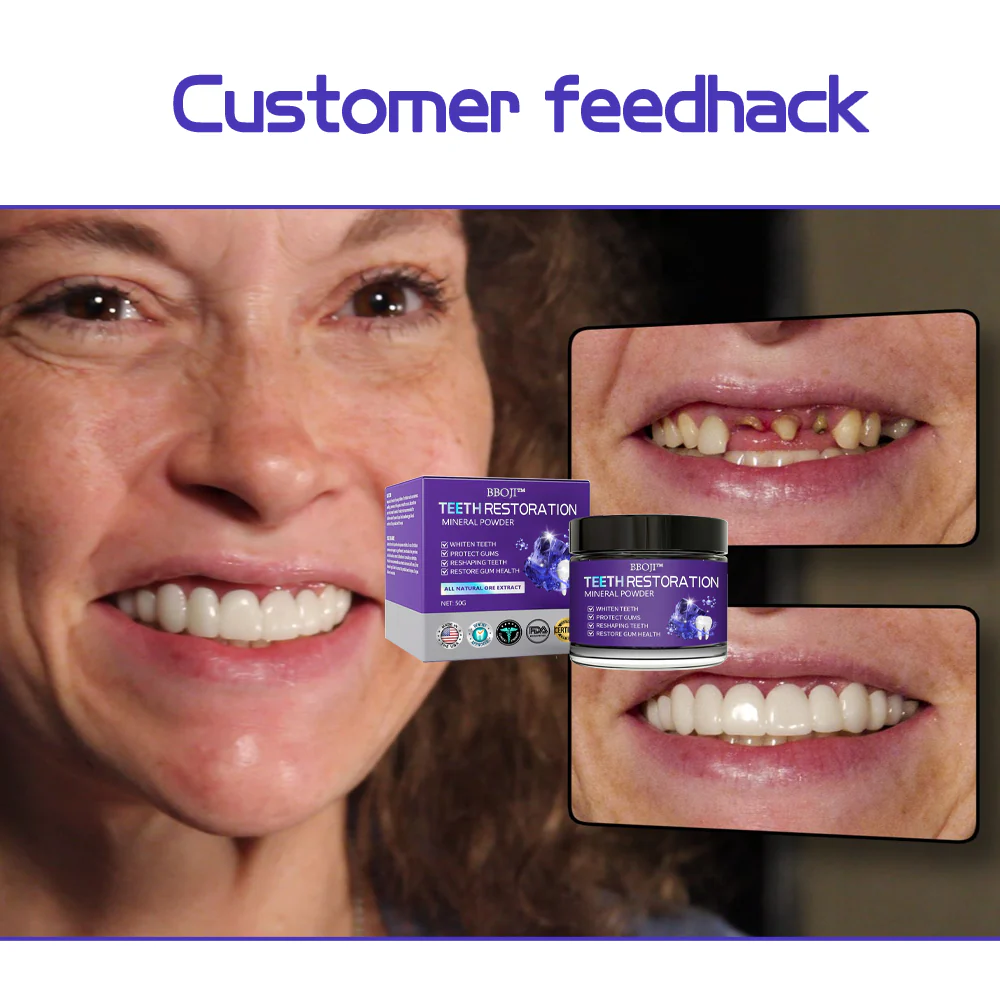 ✨ Last Day Discount: 79% OFF 🌸 BBOJI™ TeethRestoration Mineral Powder (ADA recommended)