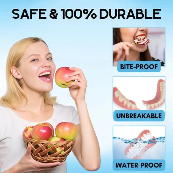 QIAWI™- Premium Custom Silicone Denture Set Dual Certification by the American Dental Association(ADA) & the U.S. Food and Drug Administration(FDA)