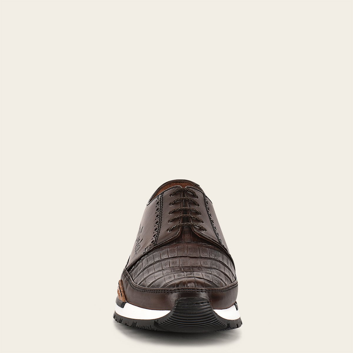 Sneakers con piel genuina de caimán