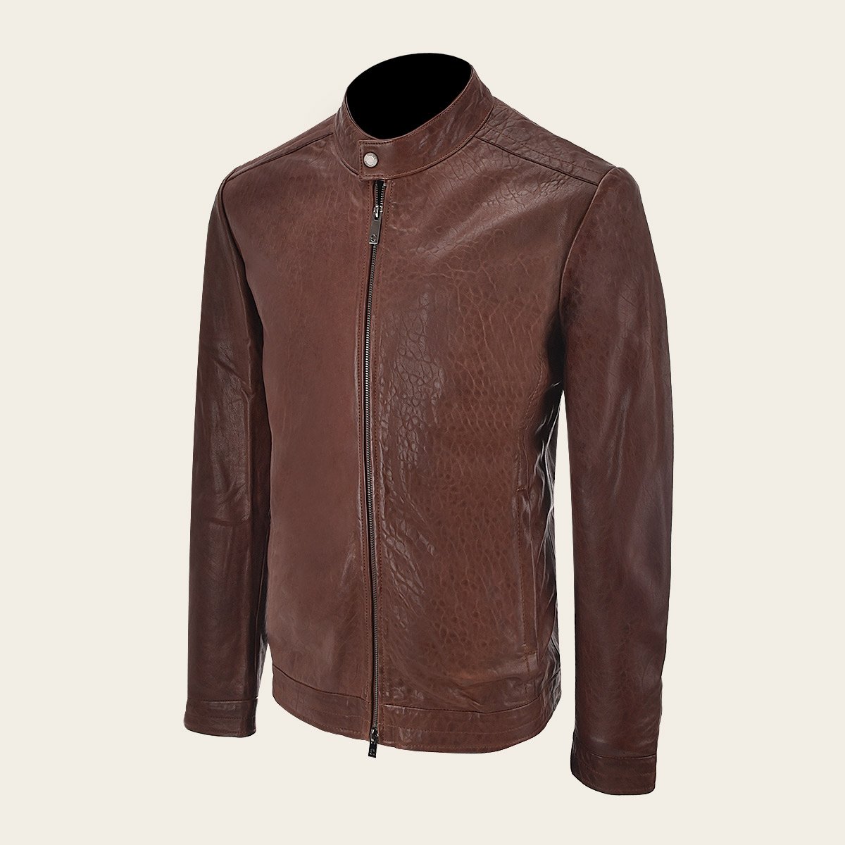 Chamarra Para Caballero En Piel Genuina.