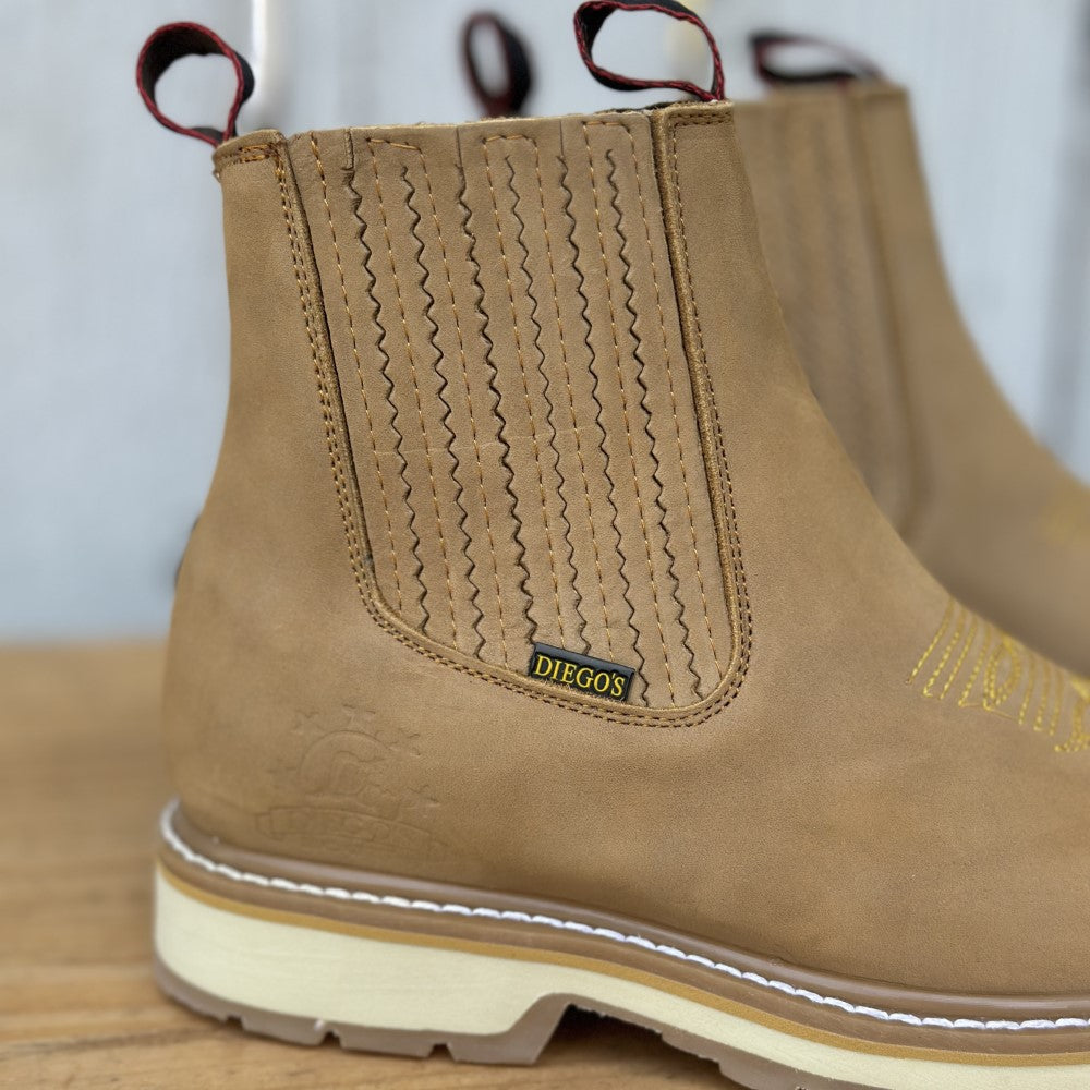 DB-380 Tan - Work Boots with Wolverine Sole