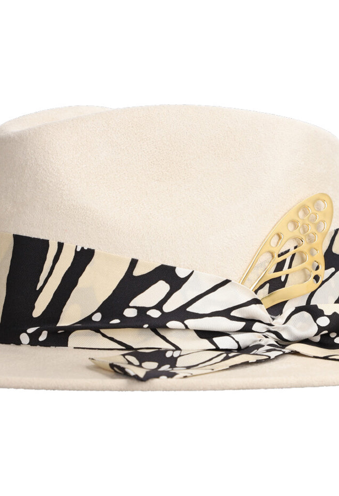 Sombrero Cehuallotl Hueso Mariposa Macro Hueso