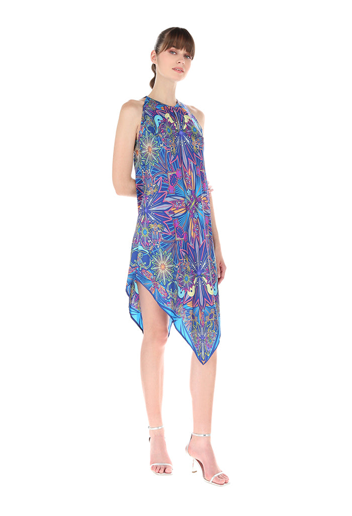 Vestido Largo Ajolotes Azul